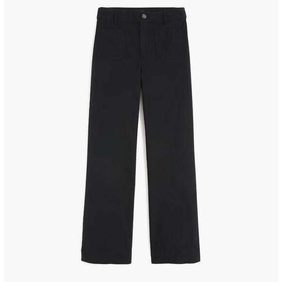 J.Crew Lizzie High Rise Patch Pocket Wide Leg Pant Classic Black US 32 NWT - Picture 4 of 13